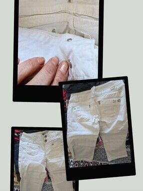White Denim Capri Jeans